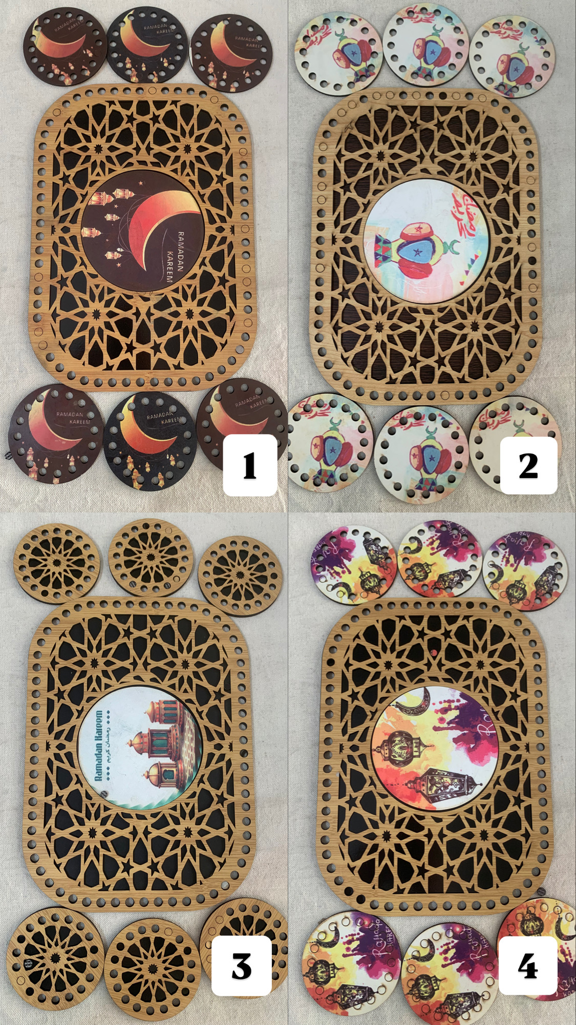 طقم صنيه و كوستر
