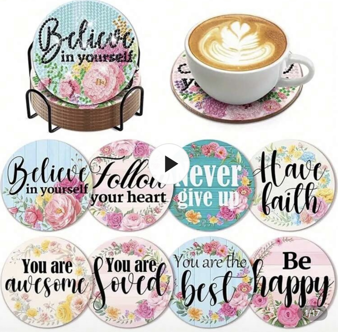 Diamond painting coasters